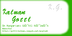 kalman gottl business card